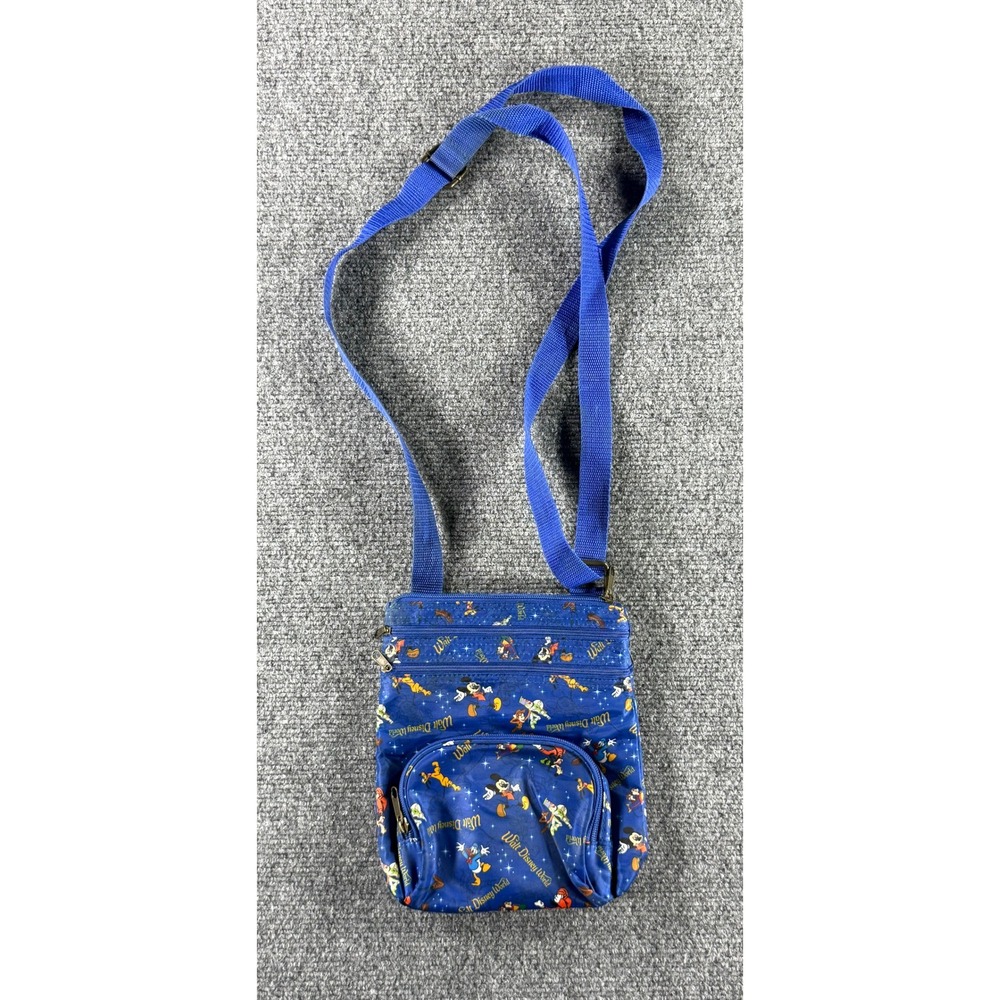 Disney Parks Walt Disney World Blue Crossbody Bag Mickey Donald Buzz Lightyear